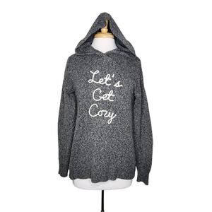 Marled 'Let's Get Cozy' Hooded Sweater Size Small